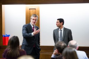 Cary Coglianese, RegBlog's founder and Director of the Penn Program on Regulation, and speaker Justice Mariano-Florentino Cuéllar at the Penn Program on Regulation’s annual regulation dinner